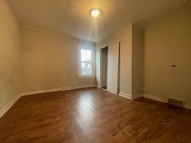 interior space featuring dark hardwood / wood-style flooring