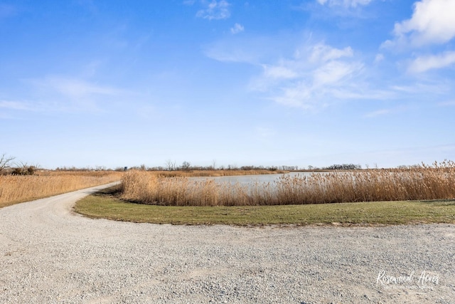 view of road featuring a rural view