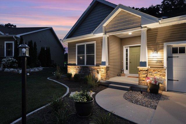 craftsman-style house with a garage