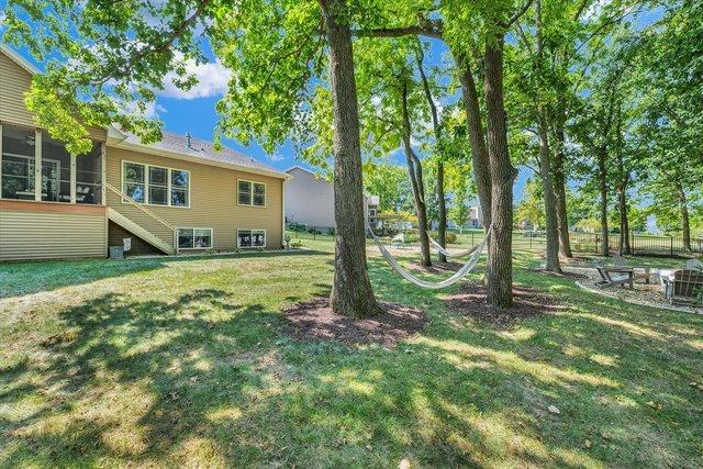 view of yard featuring a sunroom