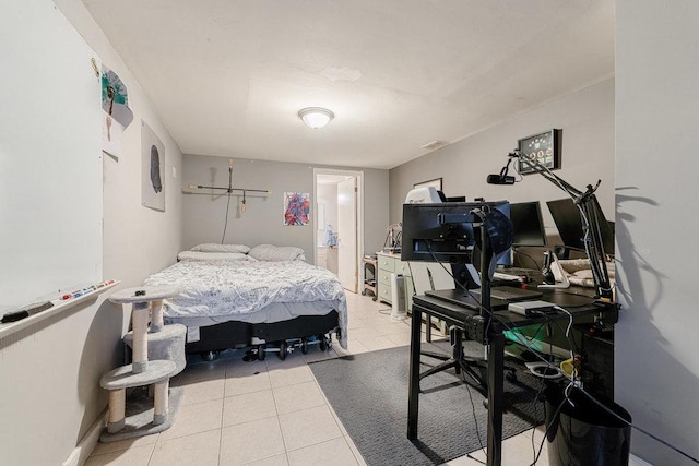 view of tiled bedroom