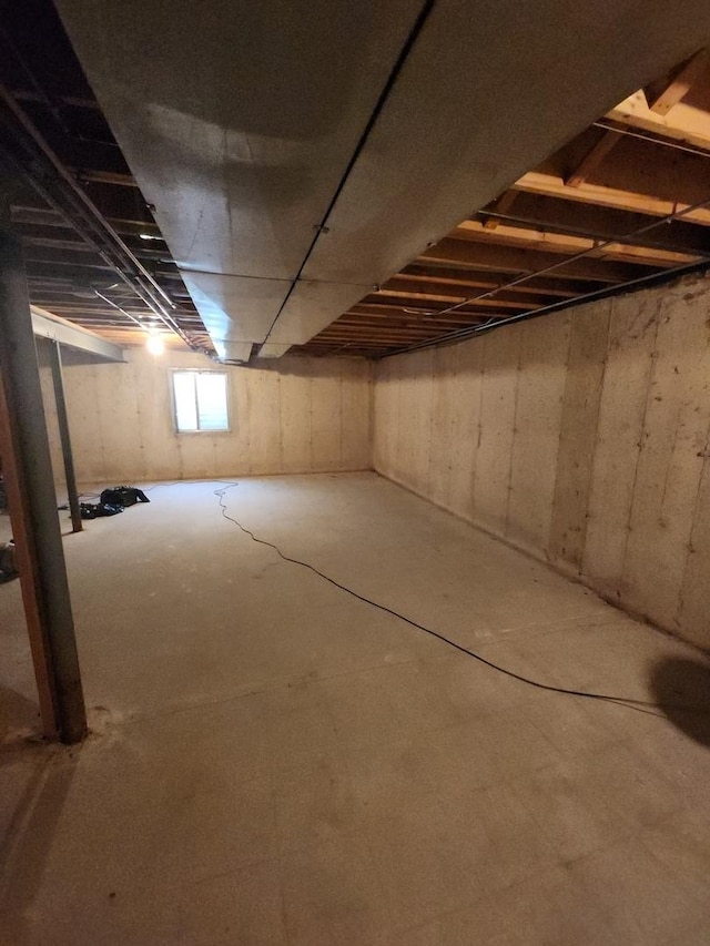 view of basement