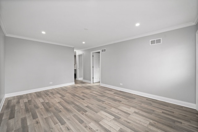 14609 Dante Ave, Dolton, IL 60419 - spare room with recessed lighting, wood finished floors, and ornamental molding