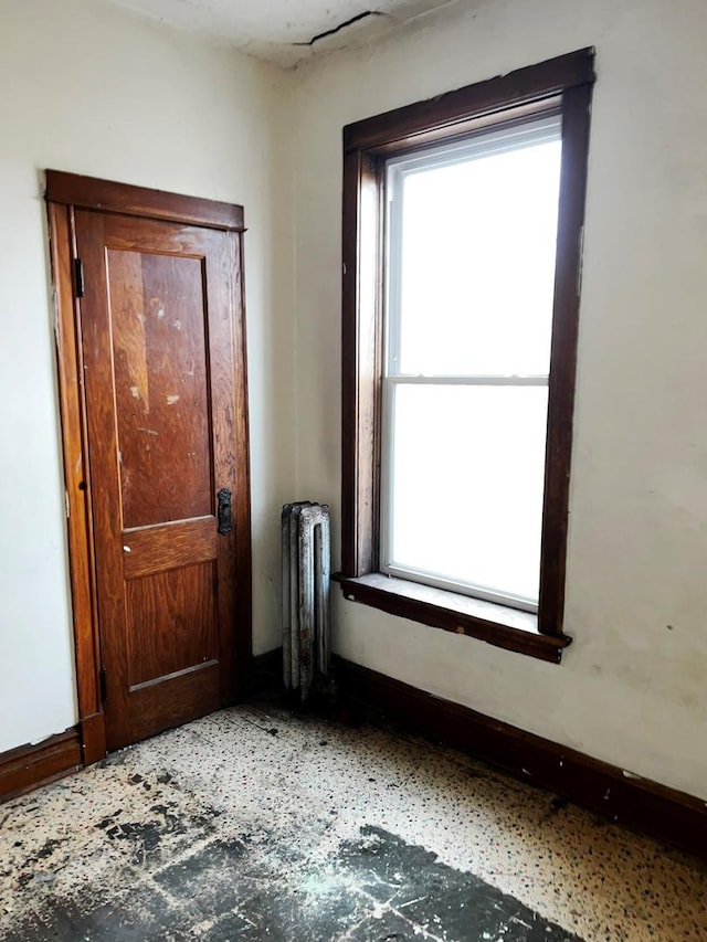 interior space with radiator