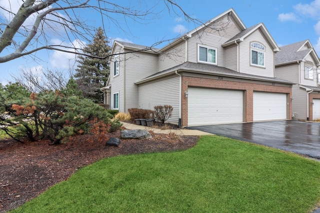 view of property exterior featuring a garage