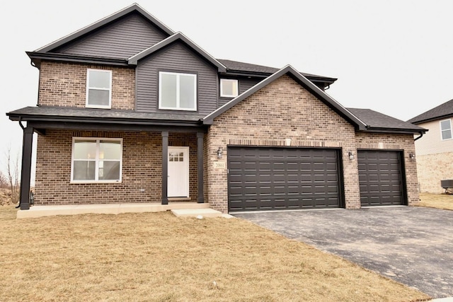 front facade featuring a garage