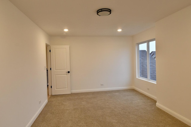 view of carpeted empty room