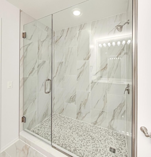 bathroom with walk in shower