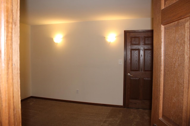 view of carpeted empty room