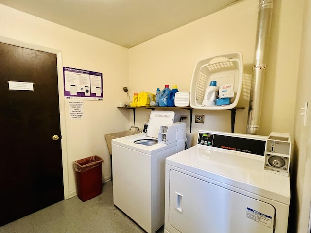 laundry area with washer and clothes dryer