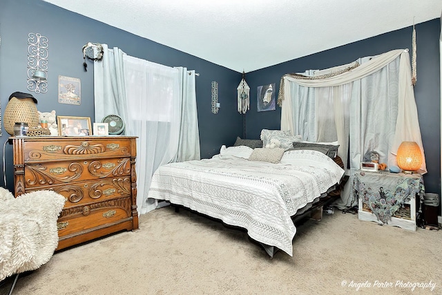 bedroom featuring carpet flooring