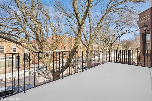 balcony featuring a residential view