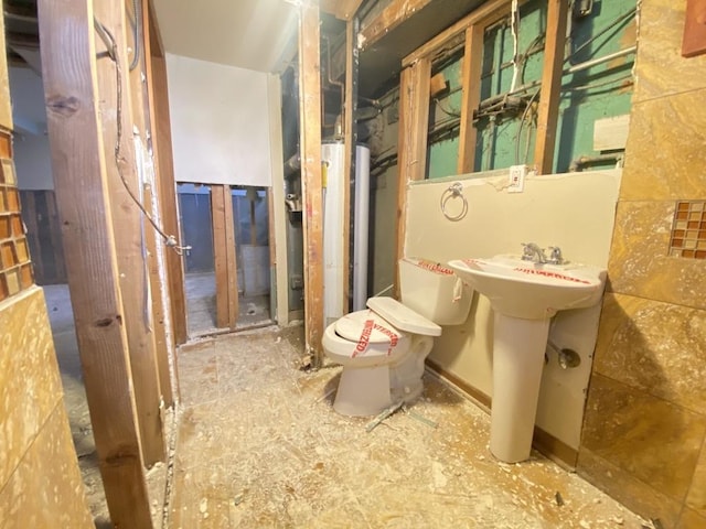 bathroom featuring sink and toilet