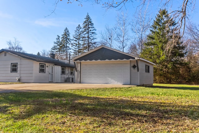 exterior space with a front yard