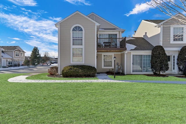 view of front property with a front yard