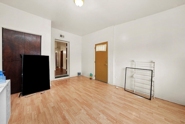 interior space with light wood-type flooring