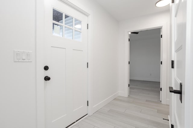 interior space featuring light hardwood / wood-style flooring