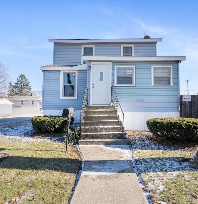 view of front of home