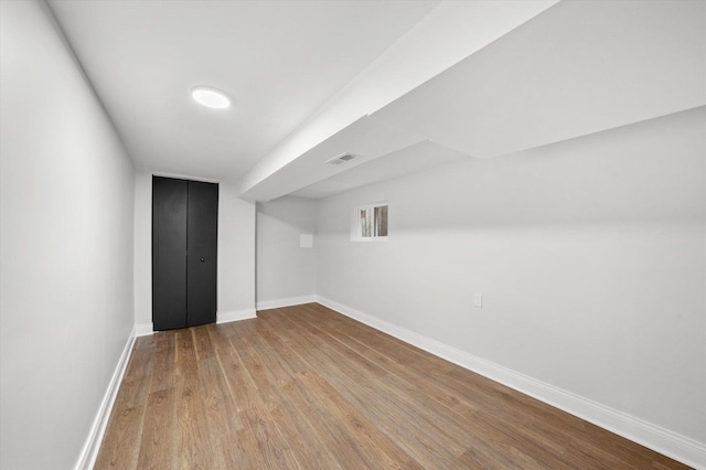 bonus room featuring light hardwood / wood-style floors