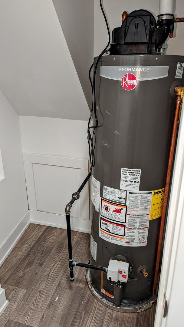 utilities featuring water heater