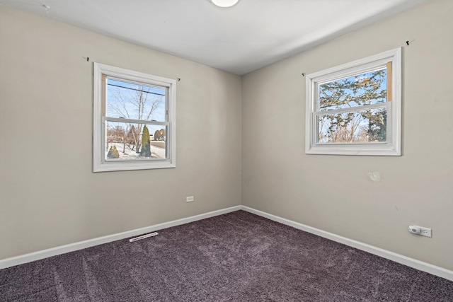 view of carpeted empty room