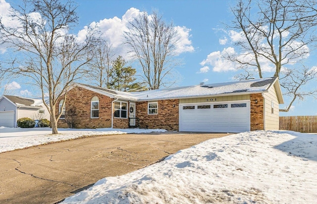 ranch-style house with a garage