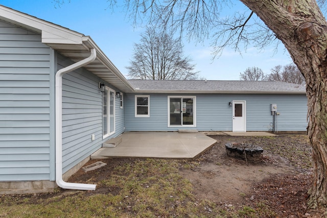 back of property featuring a patio area