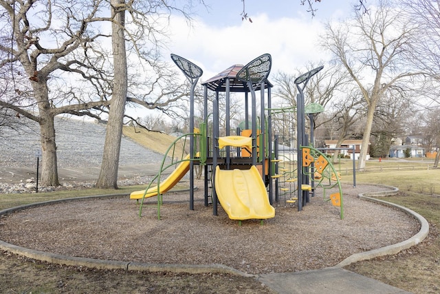 view of jungle gym