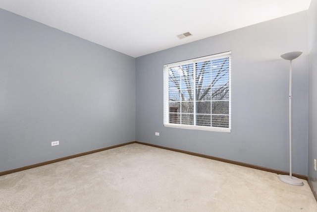 view of carpeted empty room