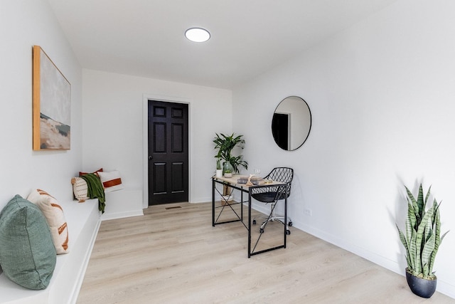 foyer featuring light hardwood / wood-style flooring