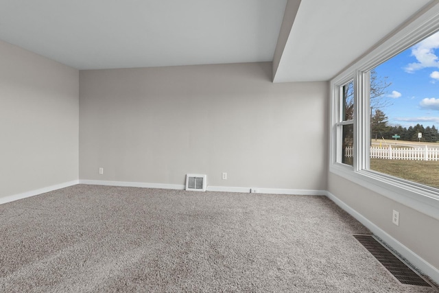 empty room with carpet flooring