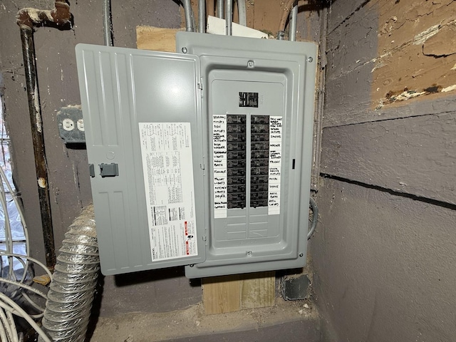 utility room with electric panel