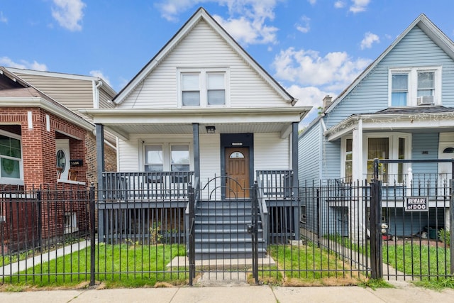 bungalow-style home featuring covered porch