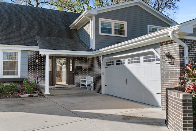 view of front of house featuring a garage