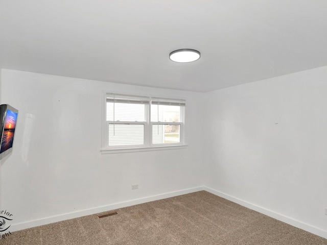 view of carpeted empty room