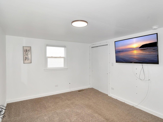 view of carpeted empty room