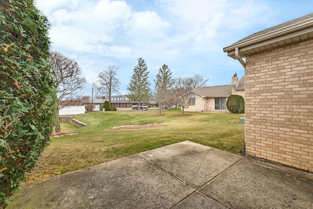 view of yard featuring a patio