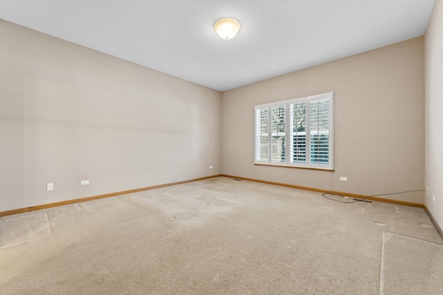 view of carpeted empty room