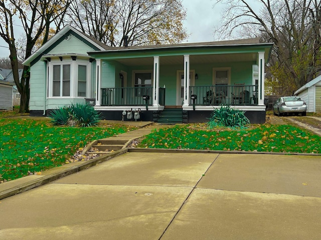 bungalow with covered porch