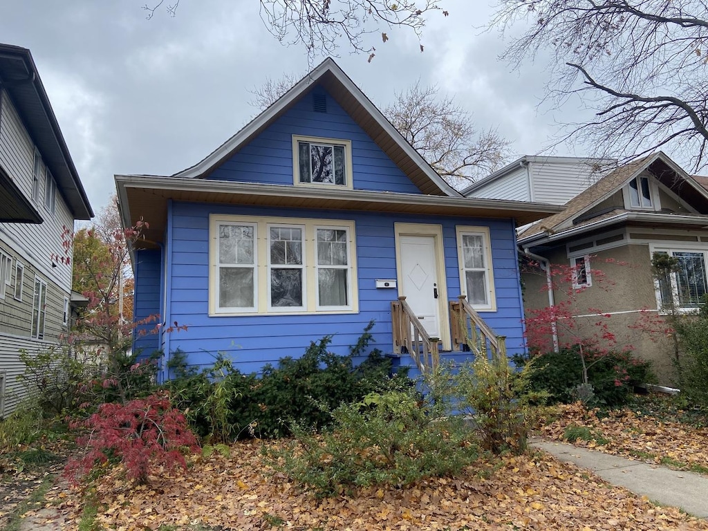 view of bungalow-style home