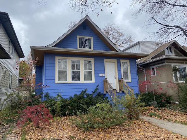 view of bungalow-style home