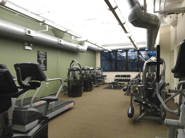 view of exercise room