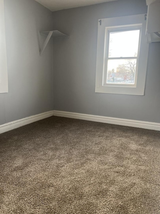 view of carpeted empty room