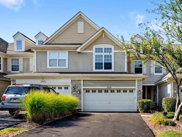 view of front of house featuring a garage