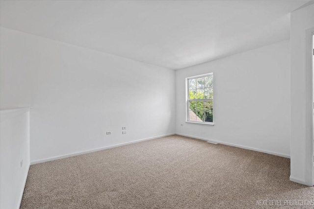 view of carpeted empty room