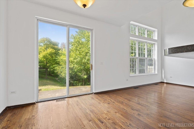 interior space featuring hardwood / wood-style floors