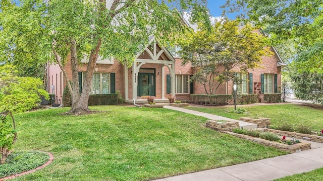 view of front of house with a front yard