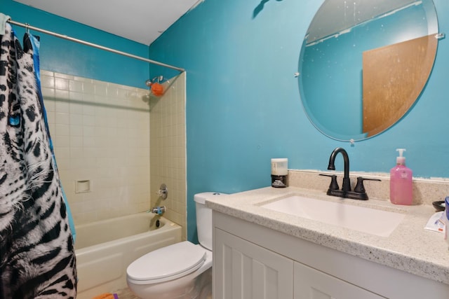 328 Ottawa Dr, Bolingbrook, IL 60440 - bathroom with vanity, shower / tub combo, and toilet