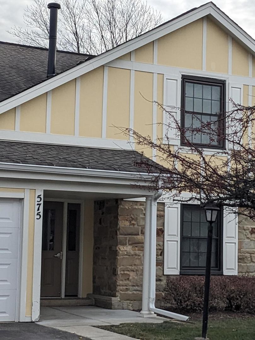 exterior space featuring a garage