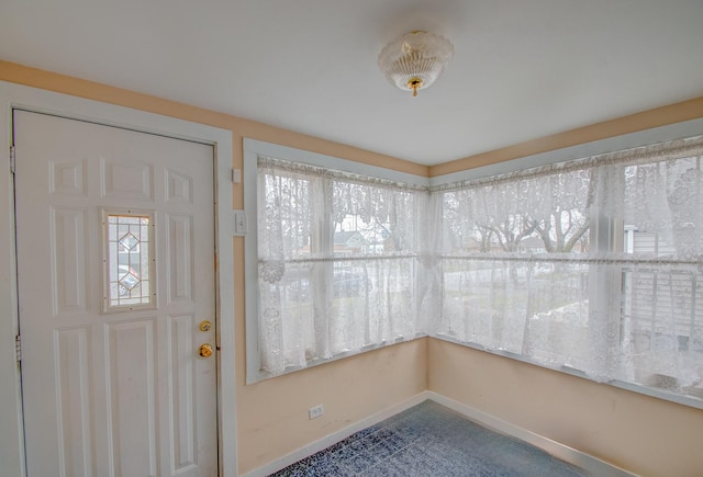 foyer with a wealth of natural light